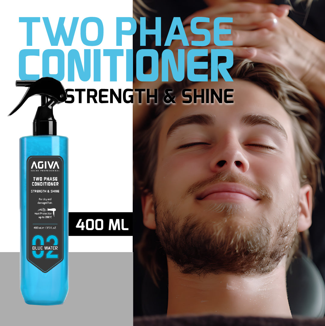 AGIVA Two Phase Conditioner Blue Water - 400ml | Keratin Repair