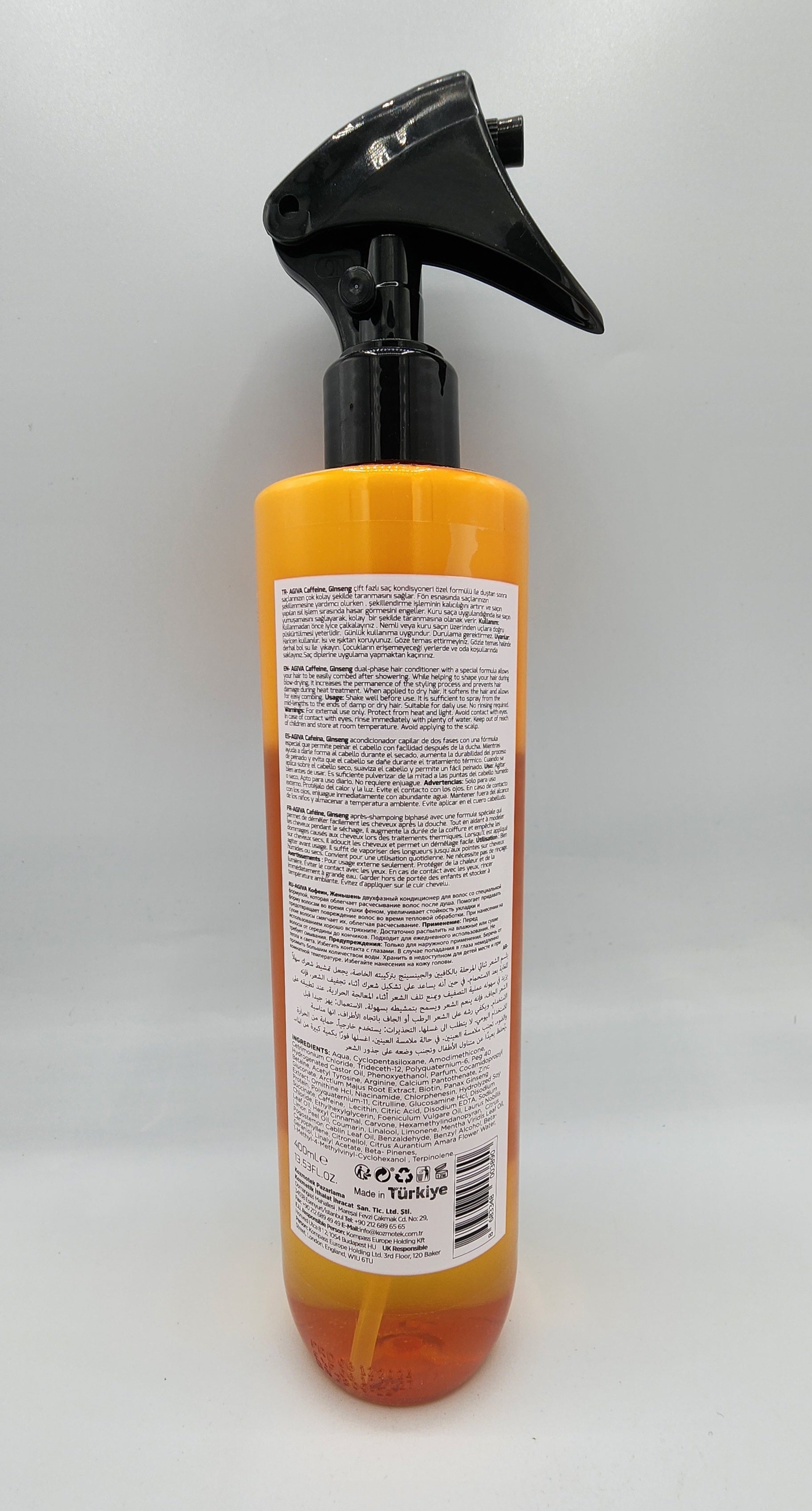 AGIVA Two Phase Conditioner - 400ml | Anti Hair Loss Care | Caffeine Ginseng