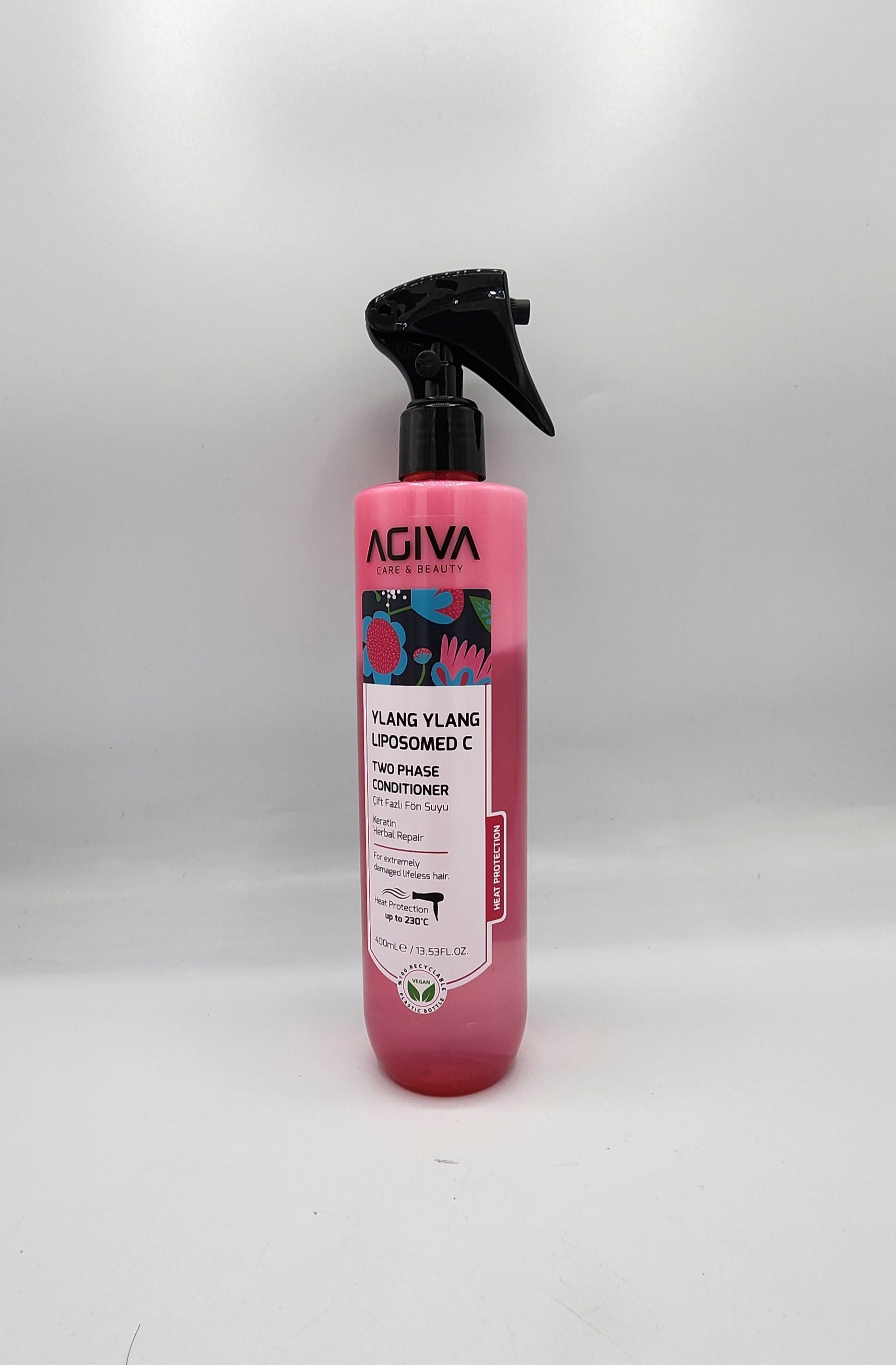 AGIVA Two Phase Conditioner - 400ml | Extremely Damaged Lifeless Hair | Ylang Ylang Liposomed C