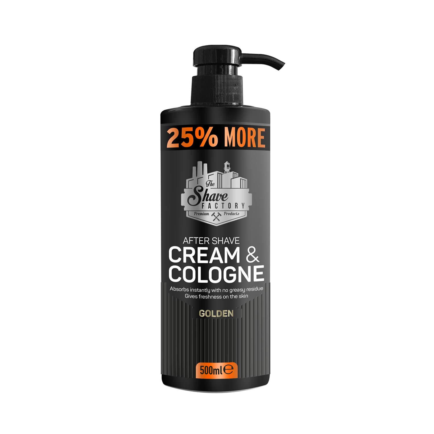 The Shave Factory After Shave Cream & Cologne Golden - 500ML