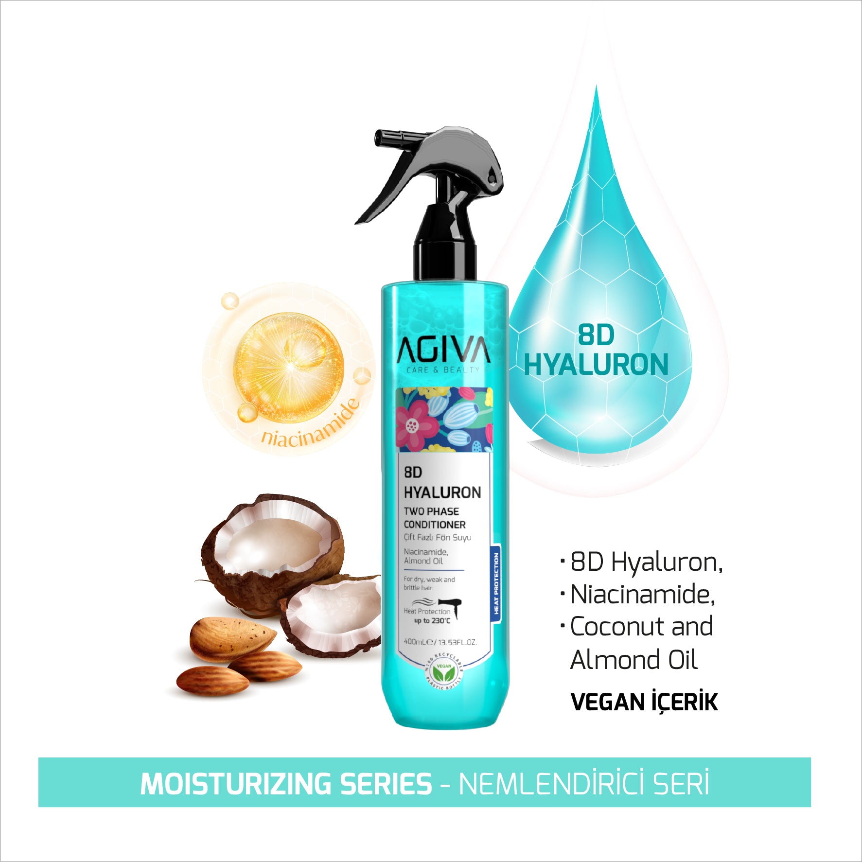 AGIVA Two Phase Conditioner 8D Hyaluron - 400ml