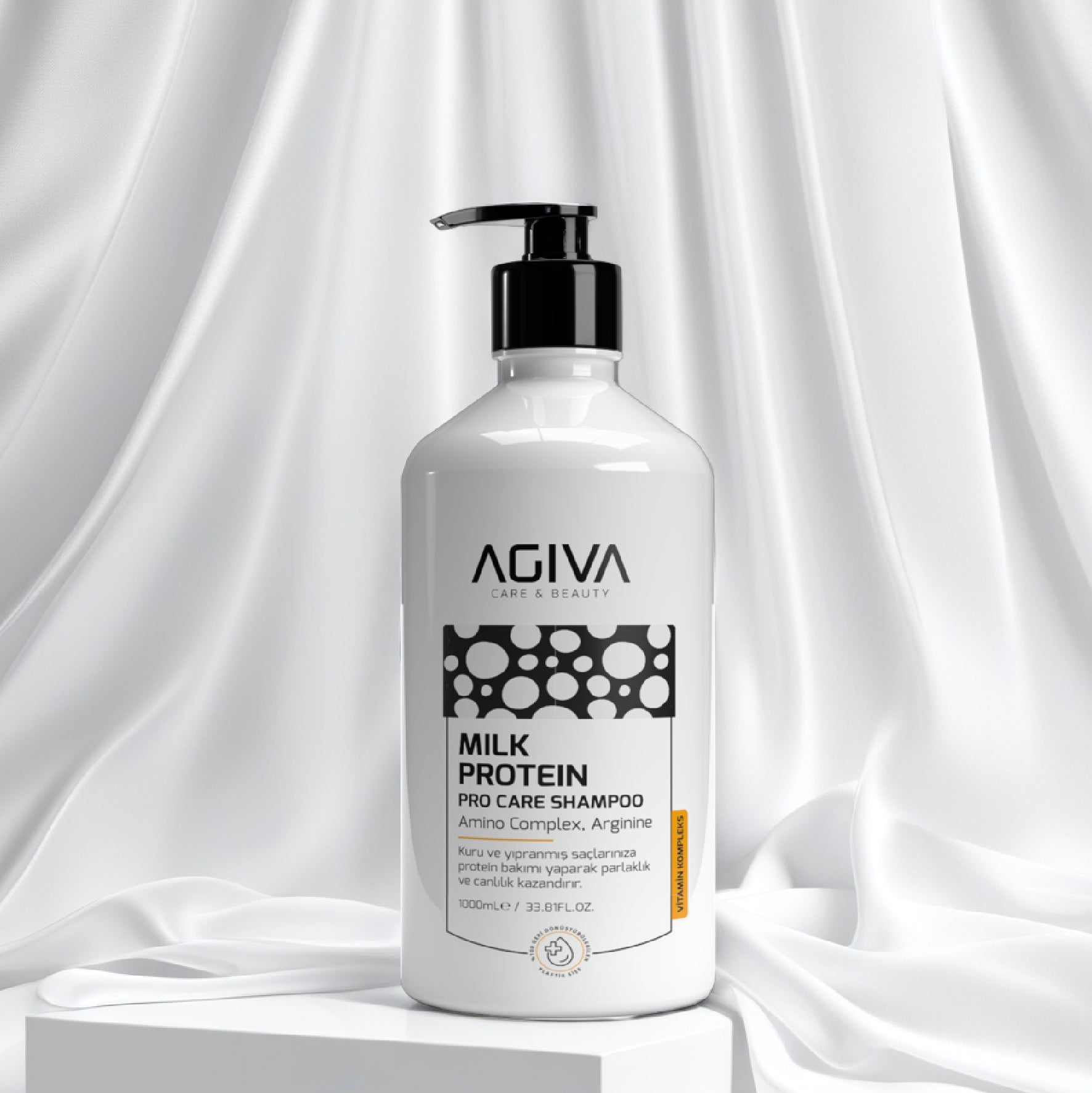 AGIVA Milk Protein Pro Care Shampoo - 1000ml | Amino Complex & Arginine