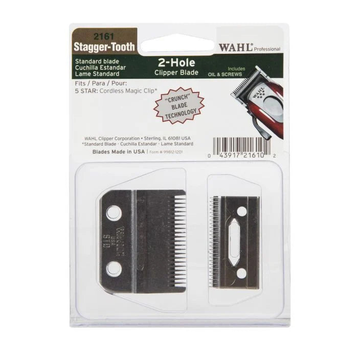 Wahl Stagger-Tooth Blade Set (Crunch Blade) - For Cordless Magic Clip 2161