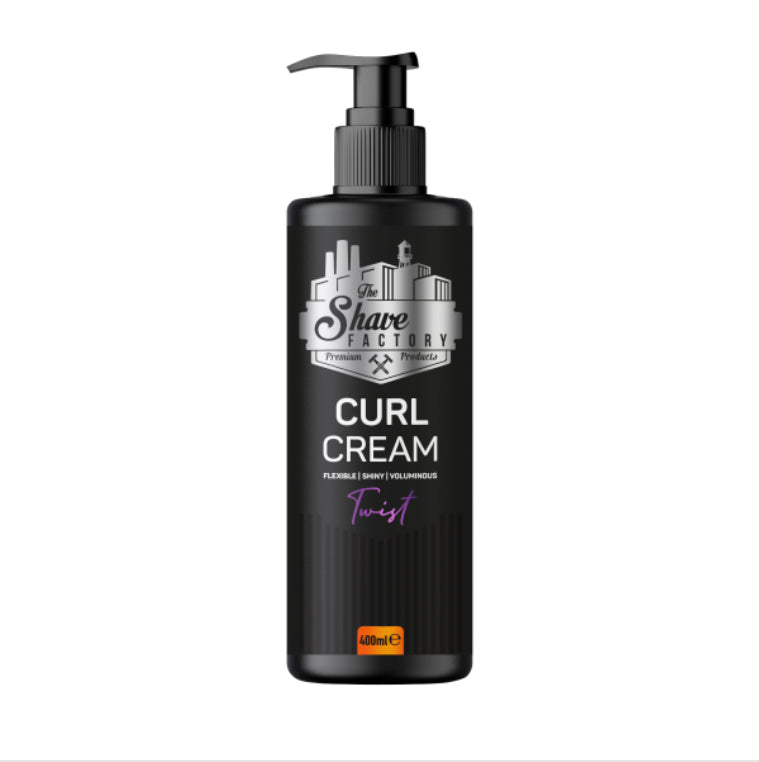 The Shave Factory Curl Cream - Twist 400ml - Flexible, Shiny, Volume