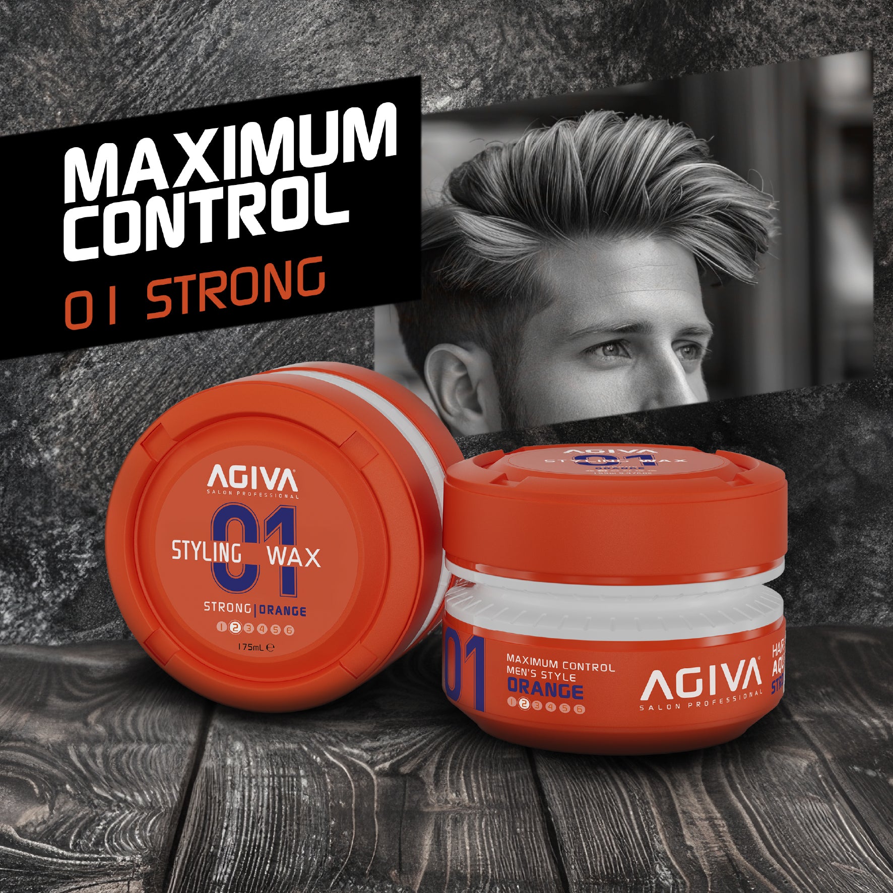 AGIVA Hair Styling Wax Aqua Strong Orange 01 - 175ml