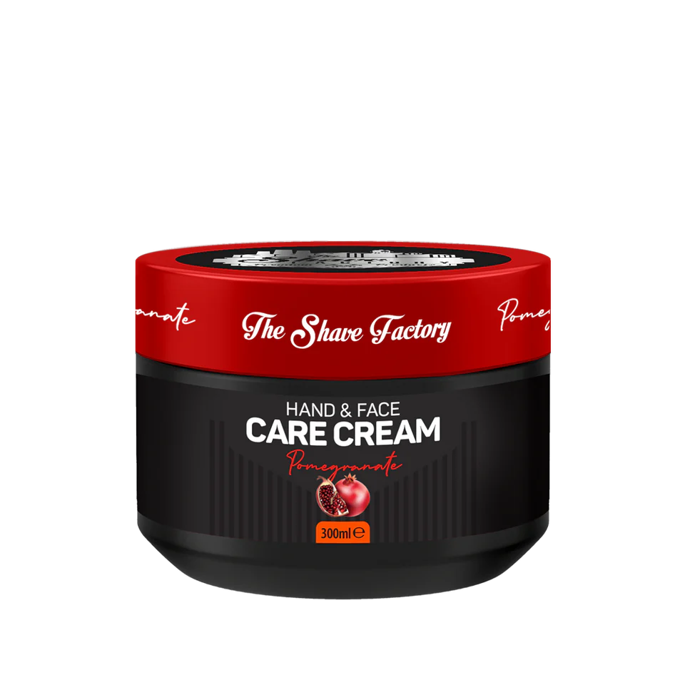 The Shave Factory Care Cream
Pomegranate - 300ml | Hand & Face