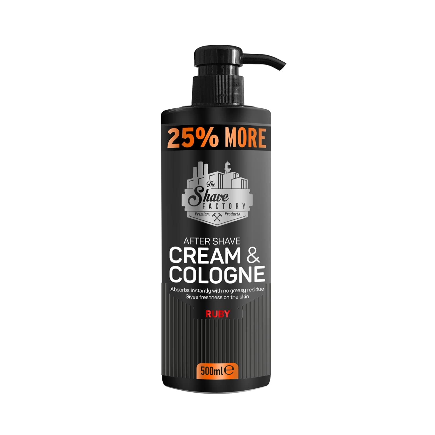 The Shave Factory Aftershave Cream & Cologne Ruby - 500ML