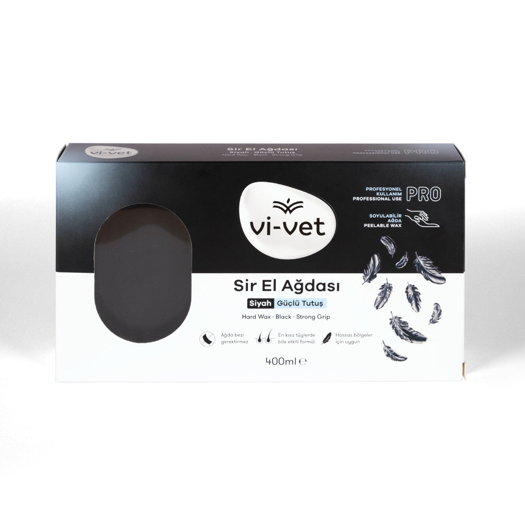 VIVET Hair Removal Hard Hot Wax Black - 400ml