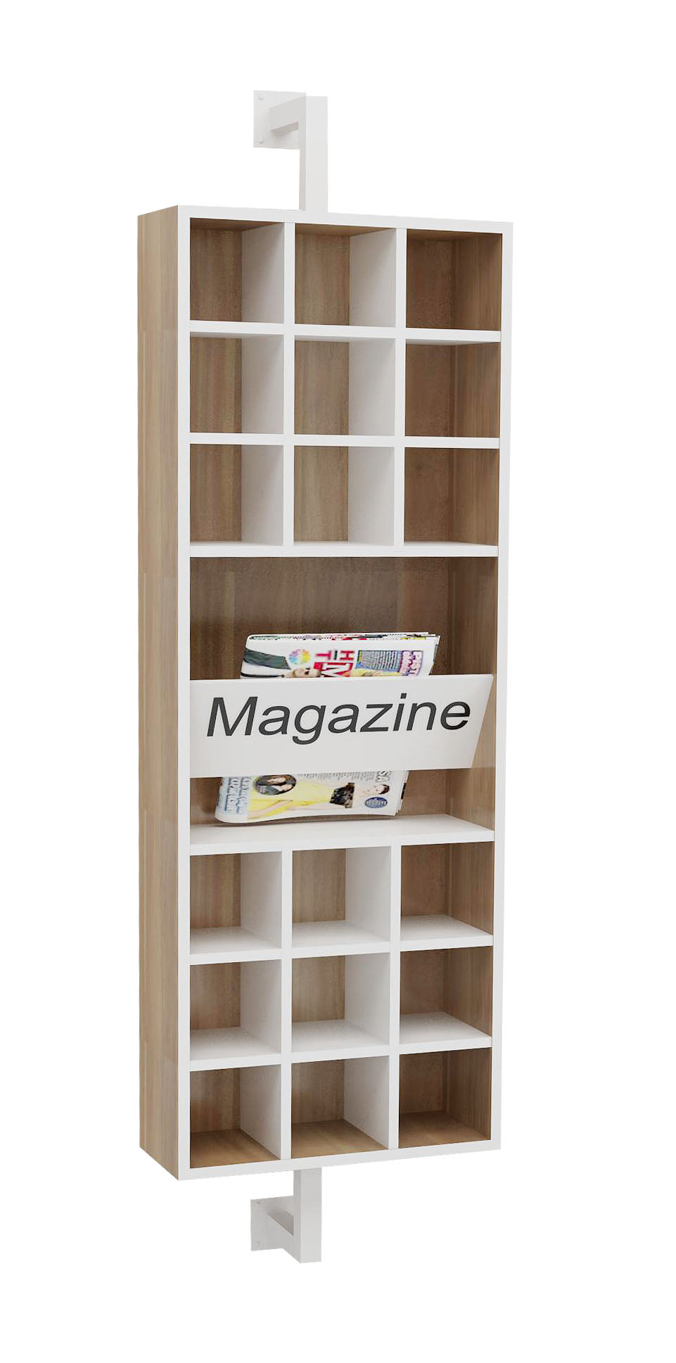 BRD-016 WALL MOUNTED PRODUCT STAND