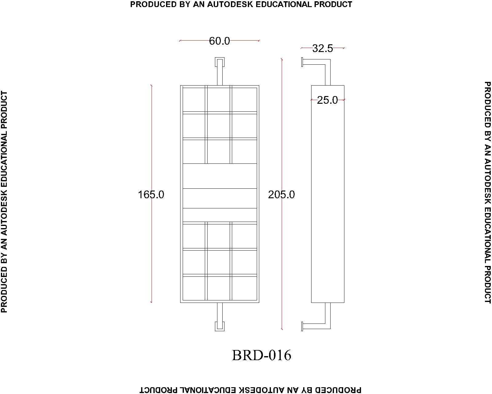 BRD-016 WALL MOUNTED PRODUCT STAND