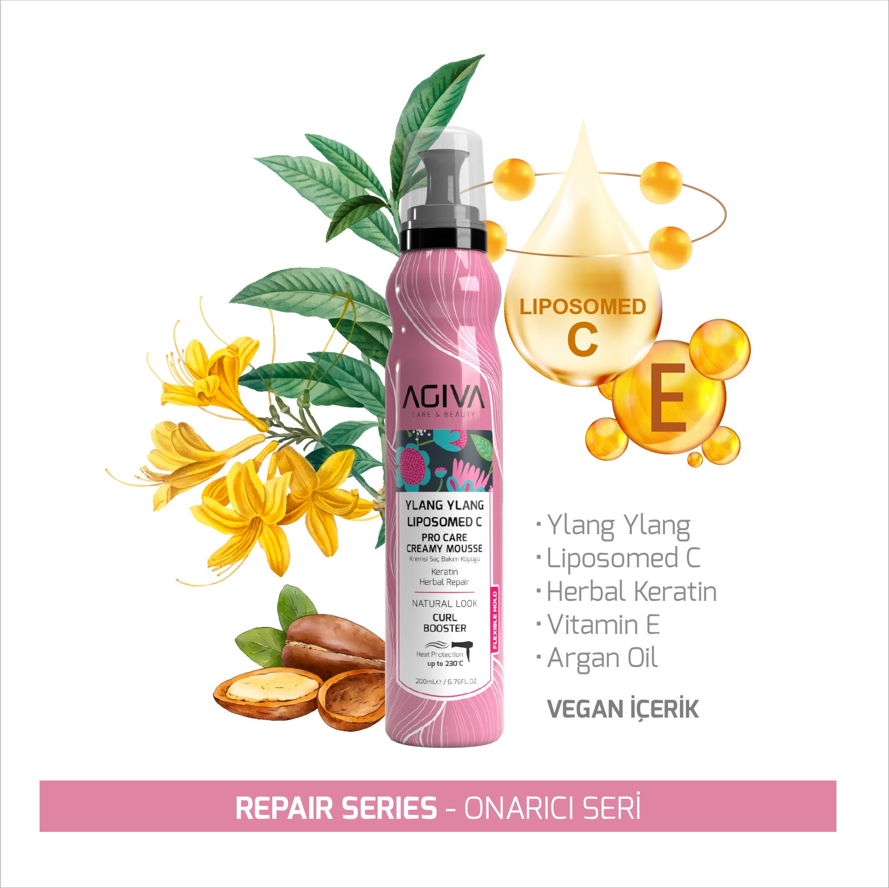 AGIVA Ylang Ylang Pro Care Hair Mousse - 200ml