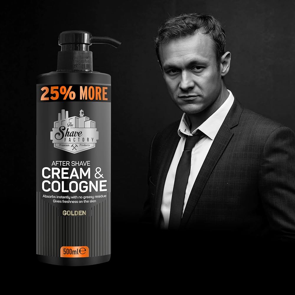The Shave Factory After Shave Cream & Cologne Golden - 500ML
