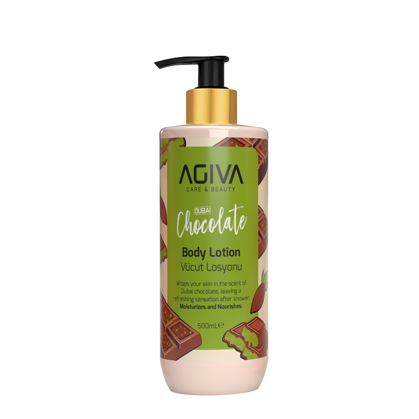 AGIVA Care & Beauty Body Lotion Pump Dubai Chocolate - 500ml