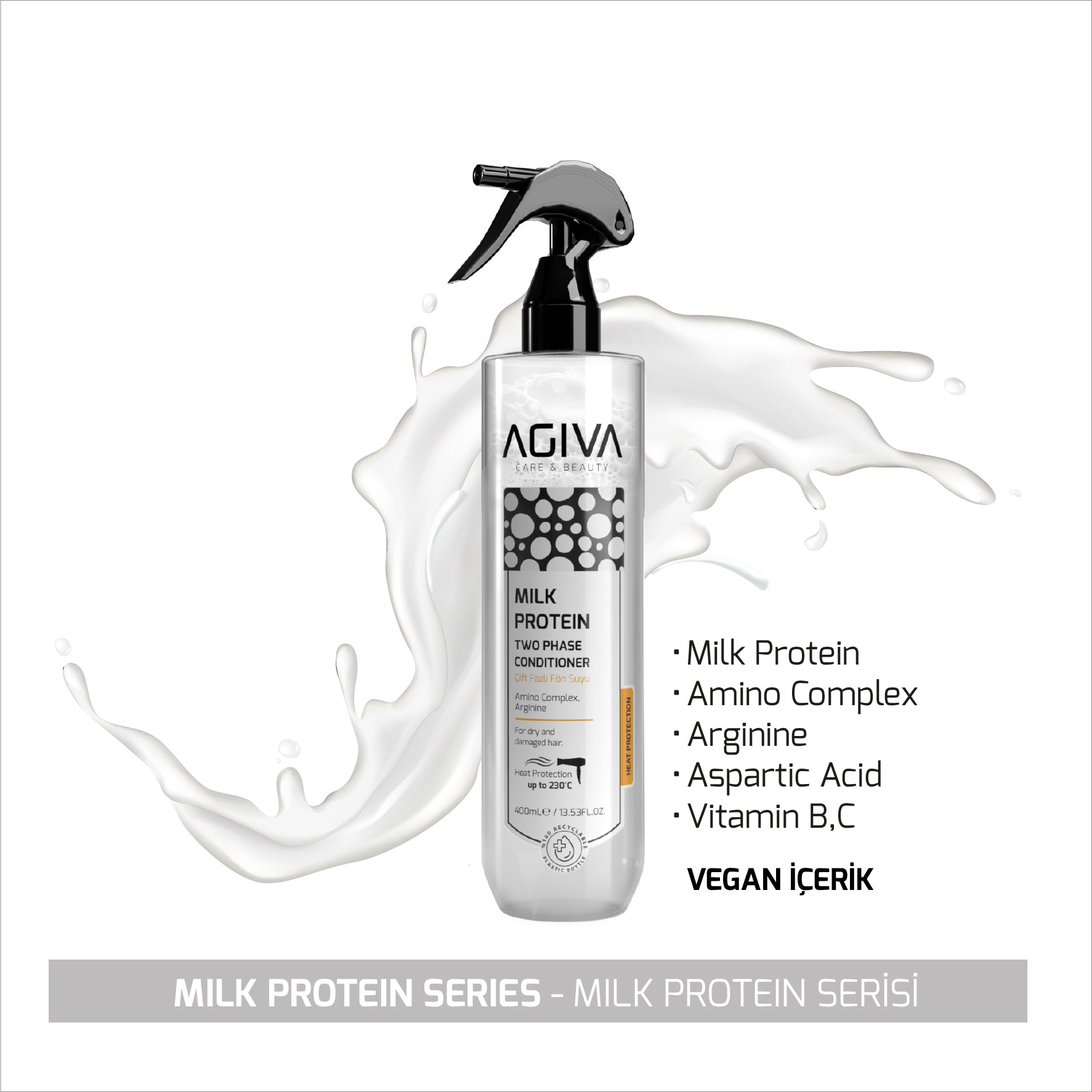 AGIVA Pro Care Two Phase Conditioner Milk Protein - 400ml