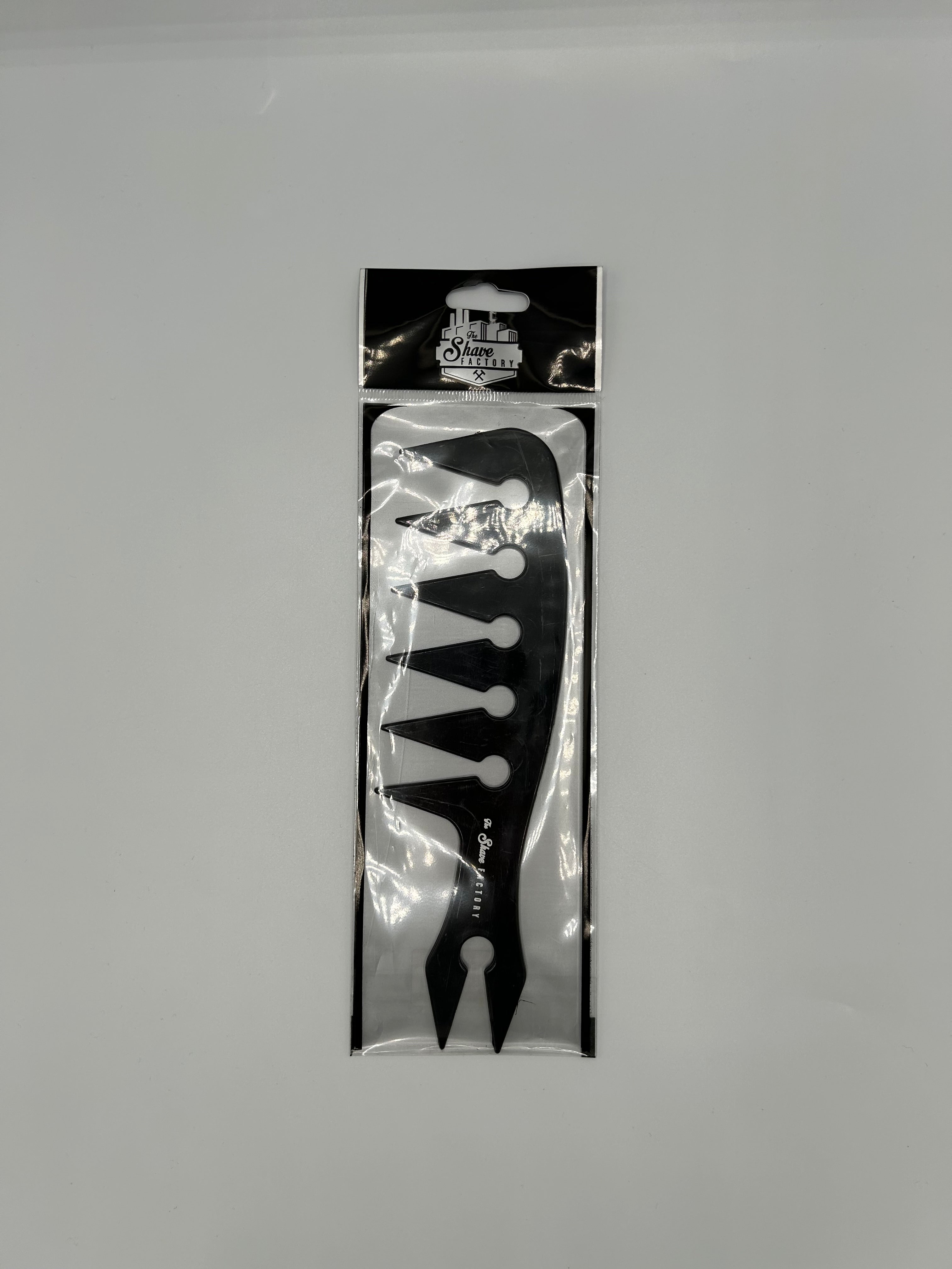 THE SHAVE FACTORY WIDE TOOTH BARBERING COMB