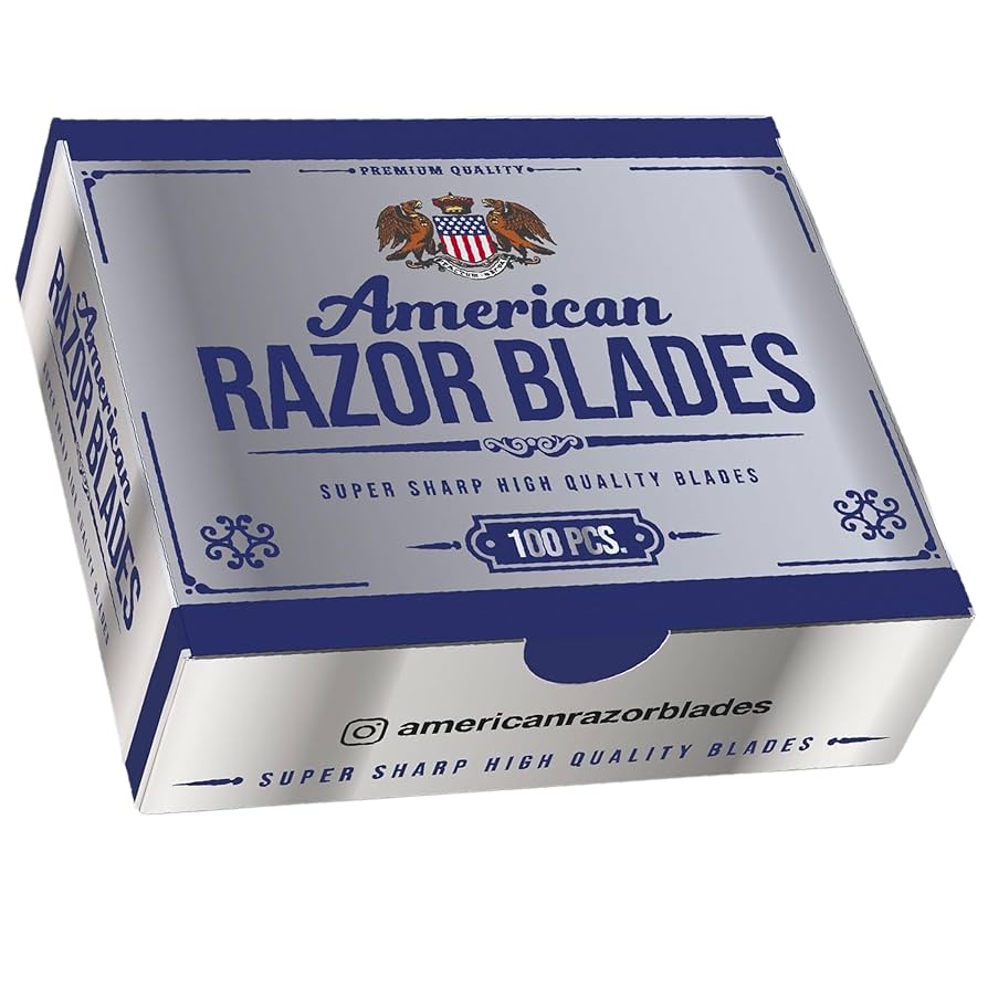 American Single Edge Razor Blades - 100pcs