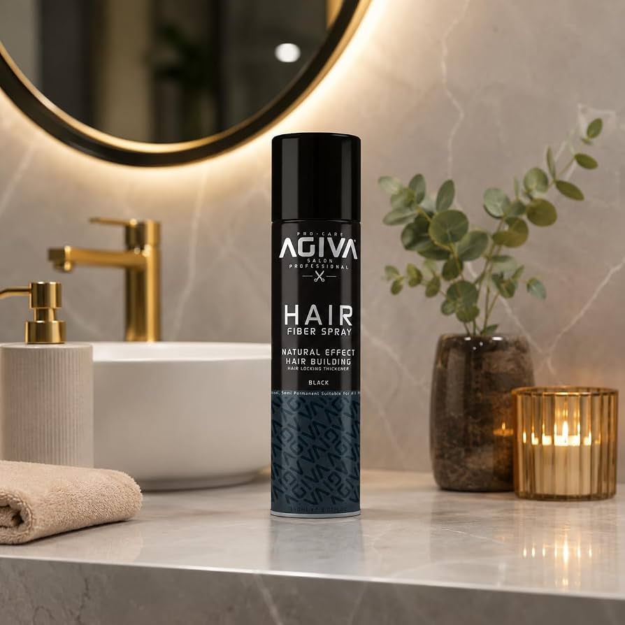 AGIVA Hair Fiber Spray Black Semi-Permanent - 150ml