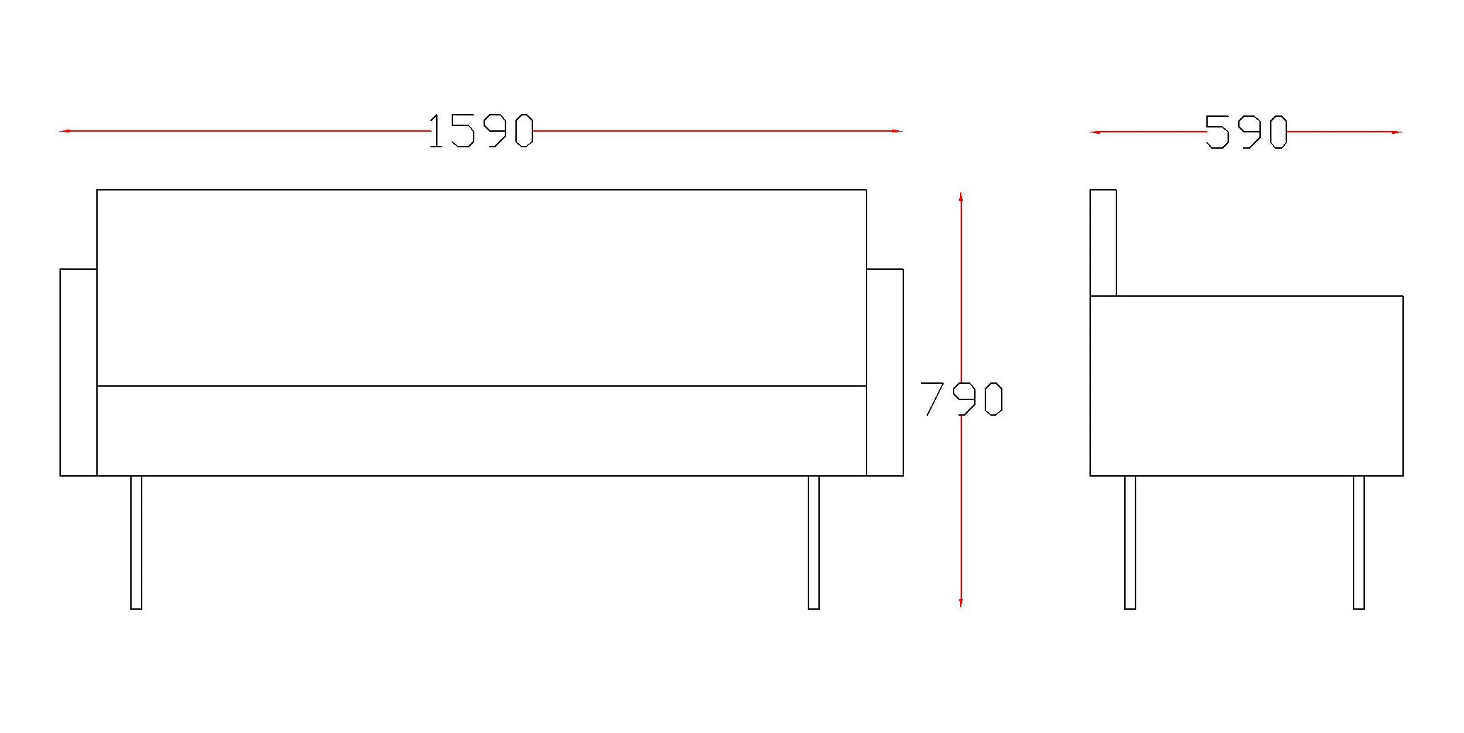 M-066 کورسی چاوەڕوانی سێ کەسی